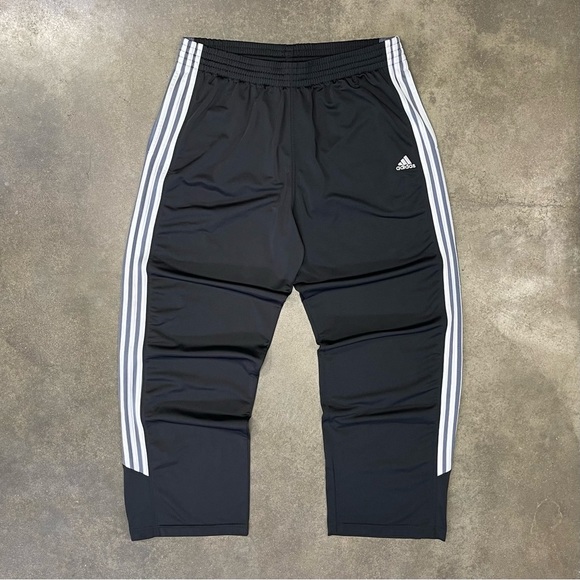 Vintage Y2K Adidas Ankle Snap Baggy Wide Leg Track Pants - Picture 1 of 7